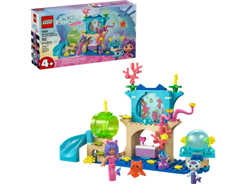 LEGO Gabyho čarovný domček - Dobrodružstvá v akváriu morskej víly Gaby