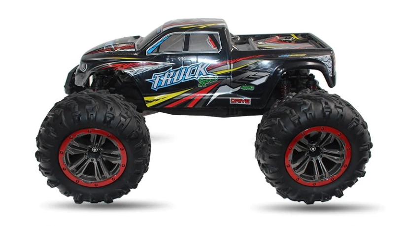 RC monster truck 9125, červená + náhradní baterie