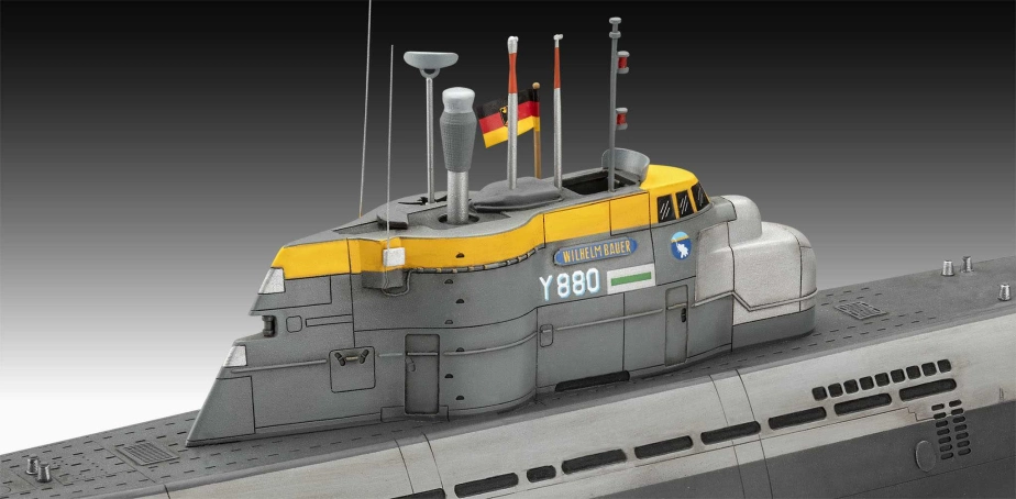 Plastic ModelKit ponorky 05186 – 70 Years Bundeswehr: Wilhelm Bauer, Type 206A, Class 2 (1:144)