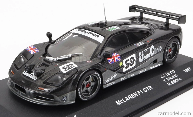 Edicola Mclaren F-1 Gtr Bmw V12 Team Kokusai Kaihatsu Racing N 59 Winner 24h Le Mans 1995 Y.dalmas - M.sekiya - J.j.lehto 1:43 Dark Grey Met
