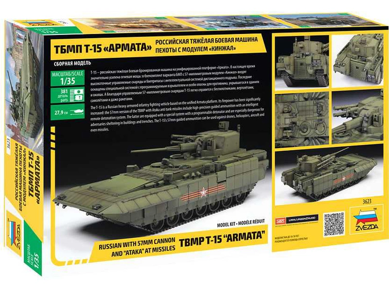 Zvezda T-15 Armata s kanónom kalibru 57 mm (1:35)