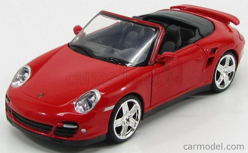 Motor-max Porsche 911 997 Turbo Cabriolet 2007 1:24 Red