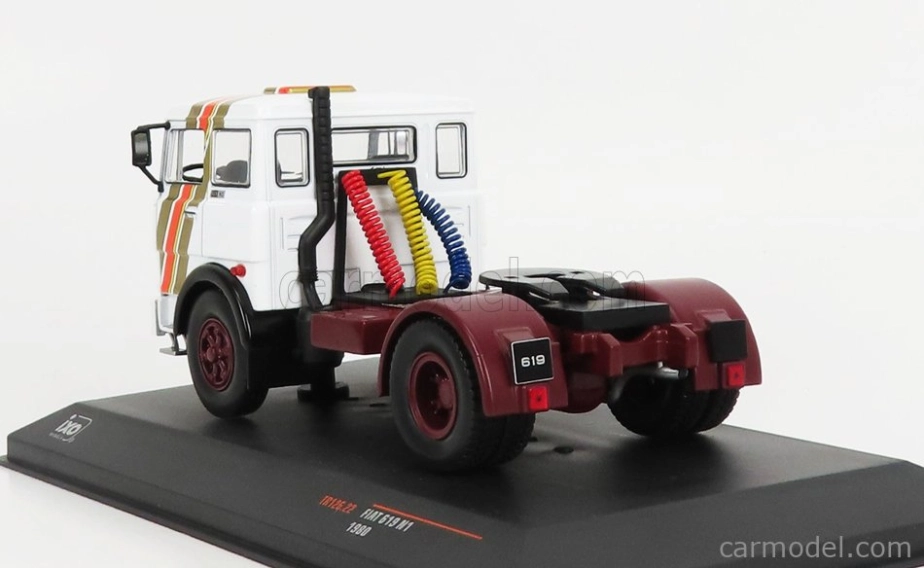 Ixo-models Fiat 619 N1 Tractor Truck 2-assi 1961 1:43 Bílá