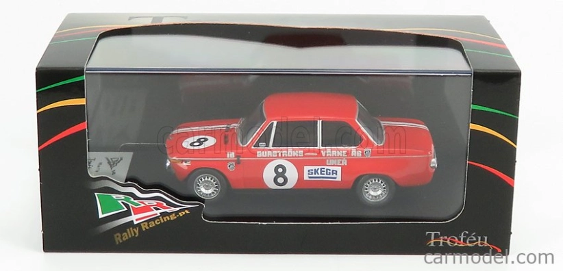 Trofeu BMW 2002 Ti N 8 Rally Mantorp Park 1970 I.burstrom 1:43 Red