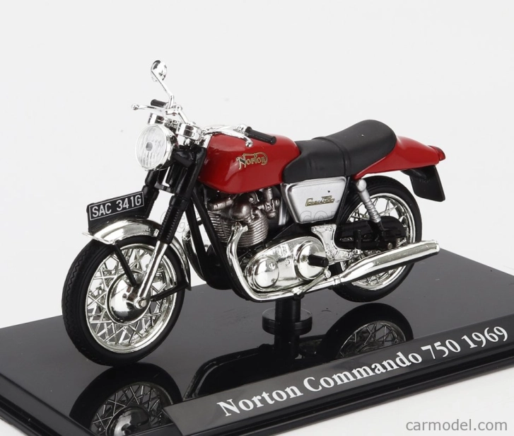Edicola Norton Commando 750 1969 1:24 Červená Černá