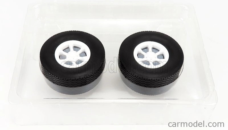 Road-kings Accessories Set 4x Wheels-tyres With Axle 1:18 Bílá Černá