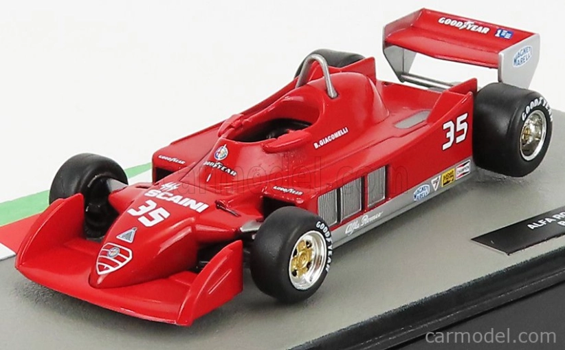 Edicola Alfa romeo F1 177 N 35 Sezóna 1979 Bruno Giacomelli 1:43 Červená biela