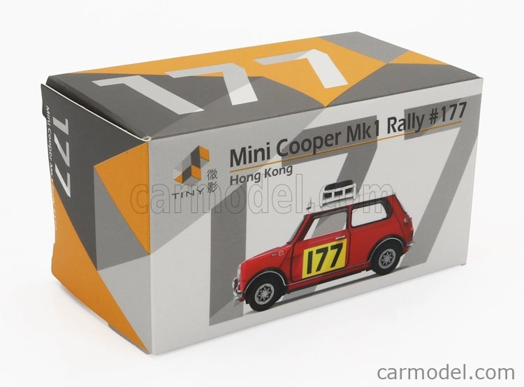 Drobné hračky Morris Mini Cooper S N 177 Winner Rally Montecarlo 1967 Rauno Aaltonen - Henry Liddon 1:50 Červená biela
