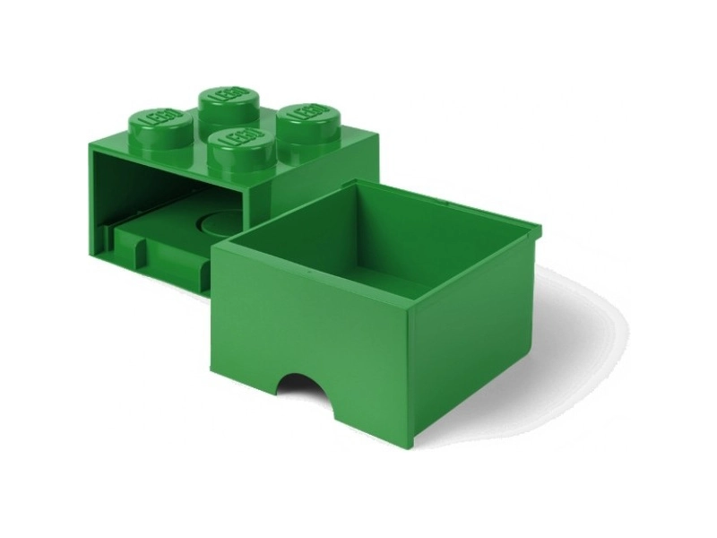LEGO úložný box s šuplíkem 250x250x180mm - bílý