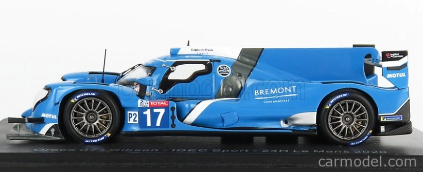 Spark-model Oreca 07 Gibson Team Idec Sport Racing N 17 15th 24h Le Mans 2020 J.kennard - P.pillet - K.tilley 1:43 Blue