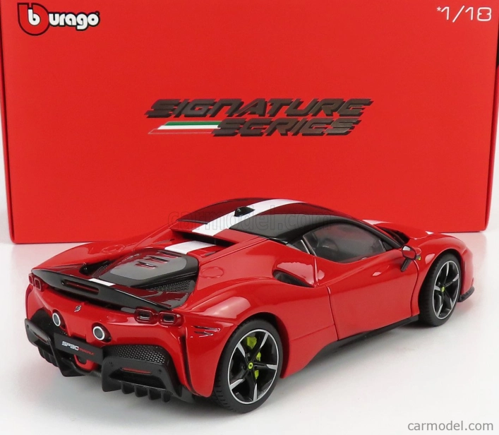 Bburago Signature Ferrari SF90 Stradale Assetto Fiorano 1:18 červená