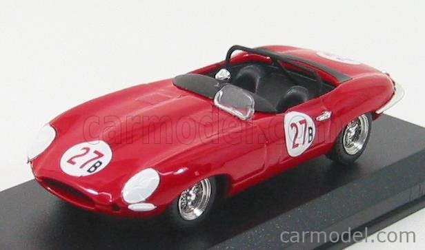 Najlepší model Jaguar E Type Spider N 27 Riverside 1961 Krause 1:43 Red