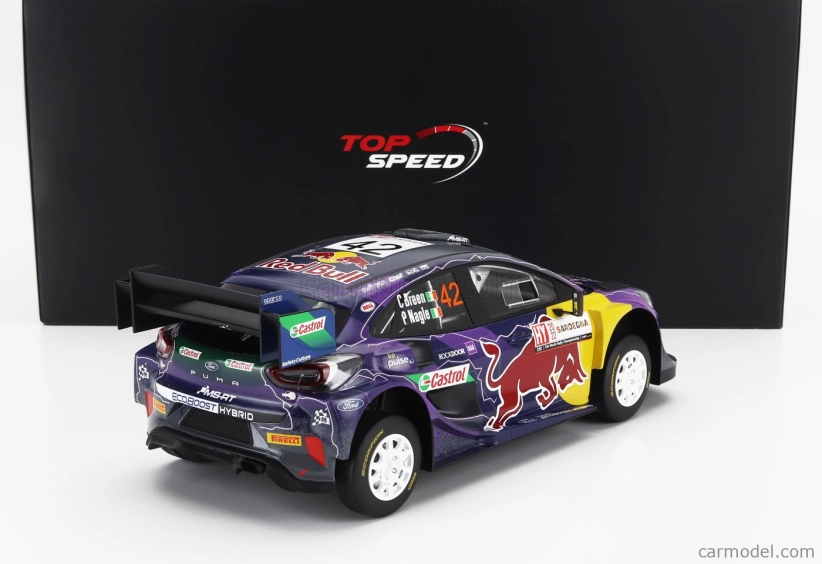 Truescale Ford england Puma Rally1 Red Bull Team M-sport Ford Wrt N 42 5. Rally Acropolis 2022 Craig Breen - Paul Nagle 1:18 Fialová Žltá Čierna