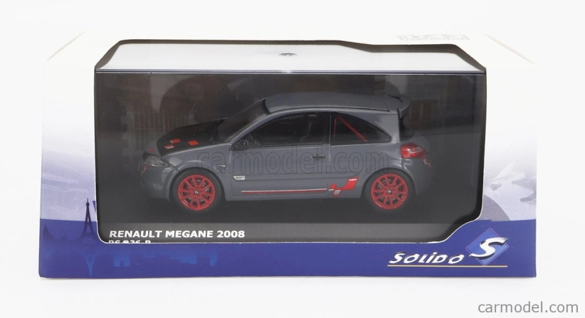 Solido Renault Megane Rs R26-r 2008 1:43 Šedá Červená