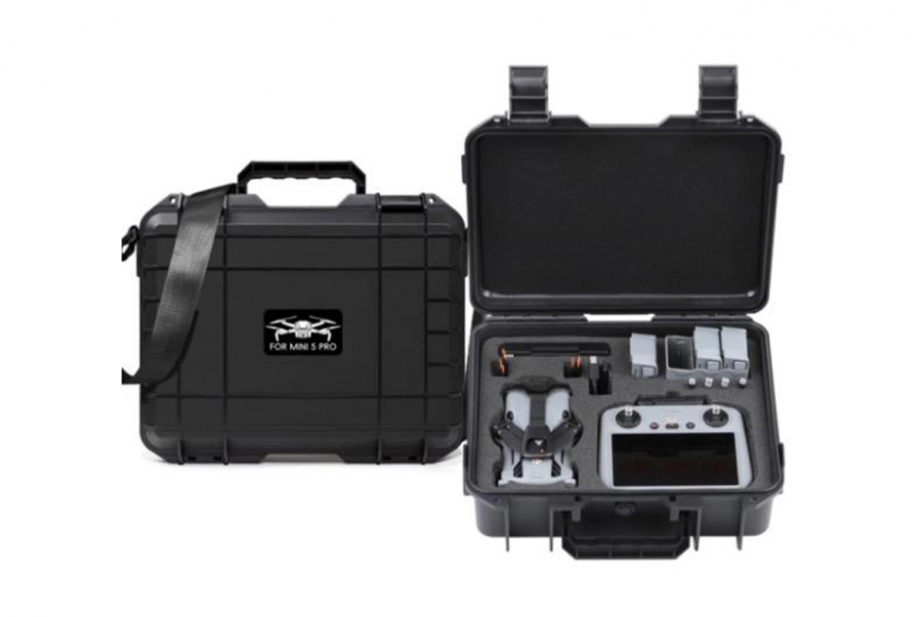 DJI Mini 5 Pro - Černé velké protivýbuchové pouzdro s ramenním popruhem pro DJI Mini 5 Pro