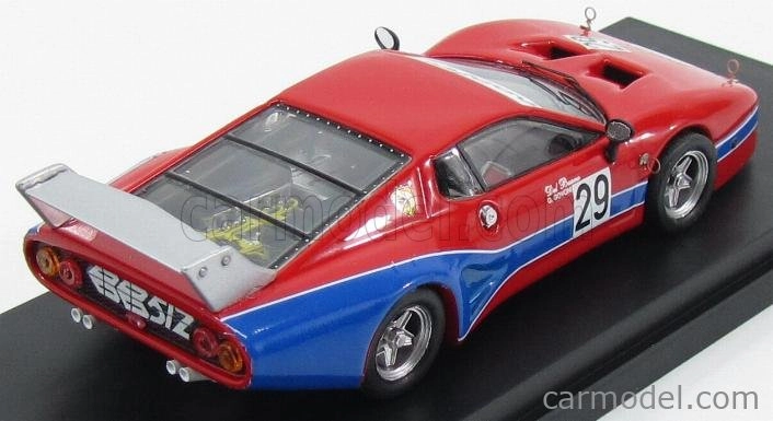 Najlepší model Ferrari 512 Bb Lm N 29 Mugello 1981 Del Buono - Govoni 1:43 Red Blue