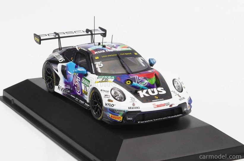 Ixo-models Porsche 911 992 Gt3 R Team Kus Bernhard N 75 Dtm Sezóna 2023 Laurin Heinrich 1:43 Biela Čierna