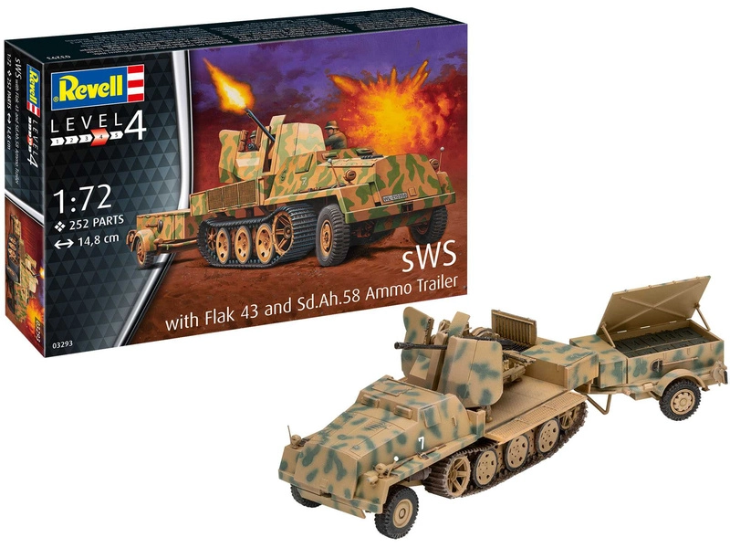 Revell sWS mit Flak-Aufbau als Sfl. mit 3,7 cm Flak 43 (1:72)