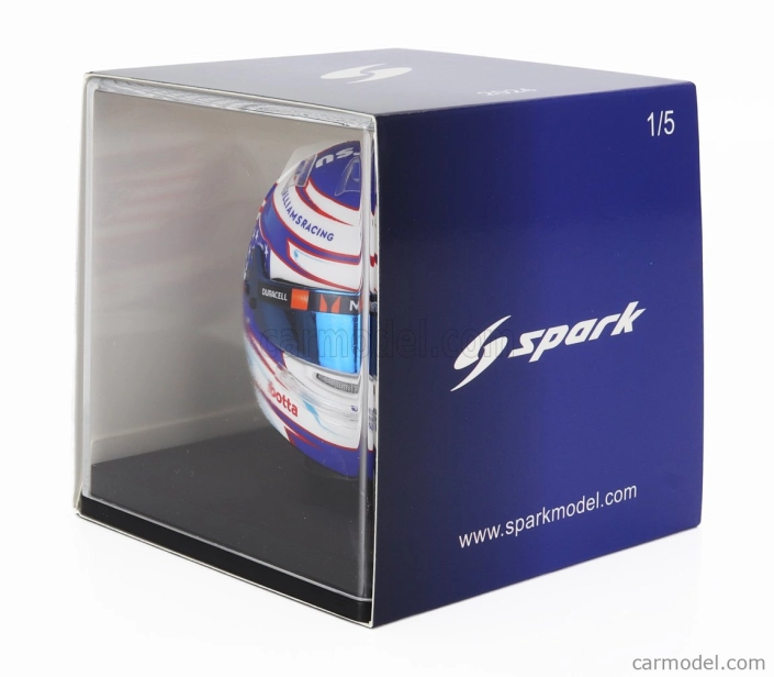 Spark-model helma Bell Casco Helma F1 Logan Sargeant Team Williams Racing N 2 Sezóna 2024 1:5 Biela Modrá Červená