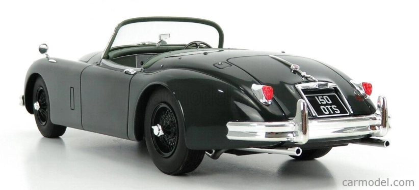 Cult-scale models Jaguar Xk150 Spider Open 1958 1:18 Britská Závodní Zelená