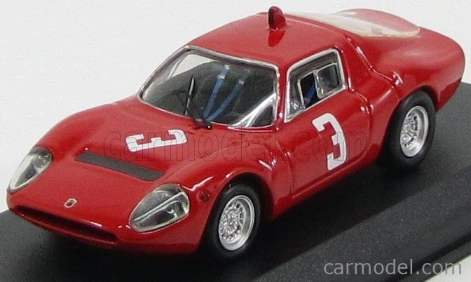 Najlepší model Abarth Ot1300 Coupe N 3 Winner Hockenheim 1967 T.hezemans 1:43 Červená