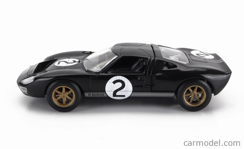 Norev Ford usa Gt40 Mkii 7.0l V8 Team Shelby American Inc. N 2 Winner 24h Le Mans 1966 B.mclaren - C.amon 1:43 Černá Stříbrná