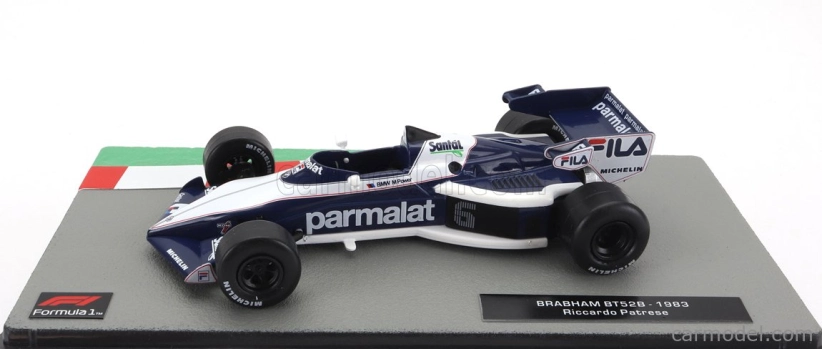 Edicola Brabham F1  Bt52 Parmalat N 6 Season 1983 Riccardo Patrese 1:43 Bílá Modrá