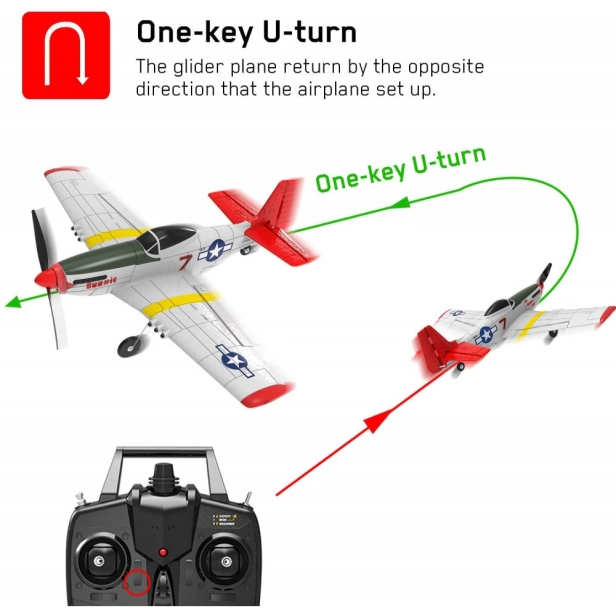 RC lietadlo S-idee Volantex Mustang P51 RC Gilder