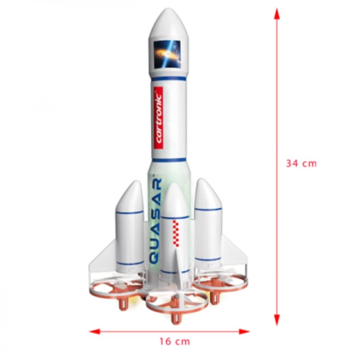 QUASAR raketový dron 2,4 GHz unikátna kvadrokoptéra LED, senzory