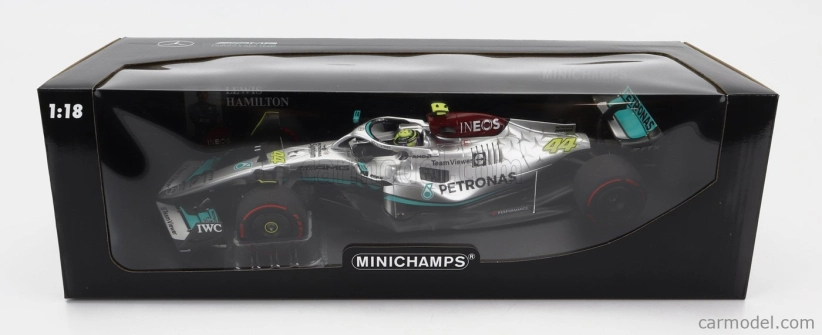 Minichamps Mercedes gp F1 W13e Mercedes-amg Petronas F1 N 44 1:18, stříbrná