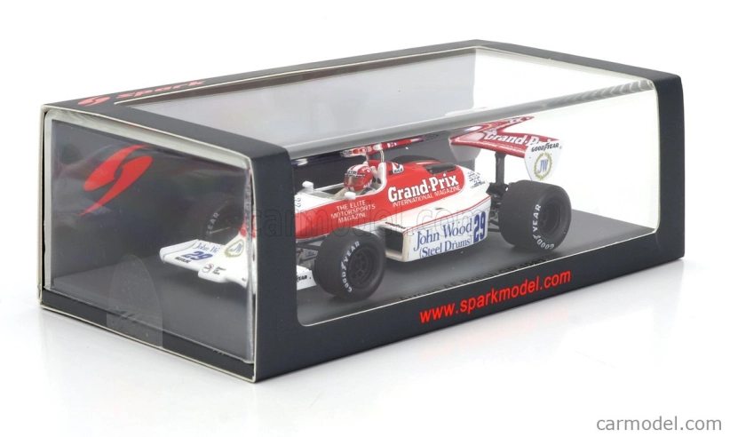 Spark-model Arrows F1 A6 N 29 English Gp 1983 Marc Surer 1:43 Biela červená