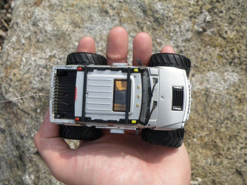 Mini RC Monster Truck, strieborná