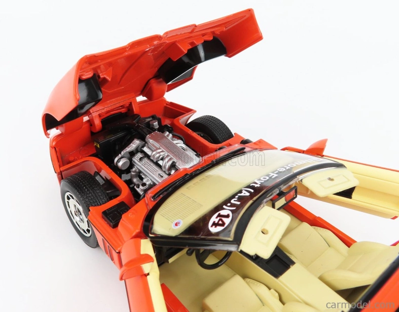 Greenlight Chevrolet Corvette C4 1984 - Jim Gillmore & A.j. Foyt Limited Edition 1:18 Hugger Orange