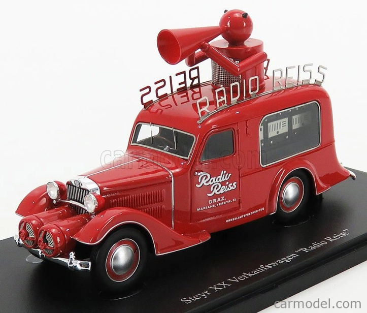 Autocult Steyr Xx Versuchswagen - Radio Reiss - Austria 1929 1:43 Red