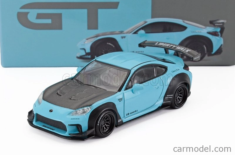 Mini-gt Toyota Gr86 Lb Works Lhd 2024 1:64 Světle Modrá Černá