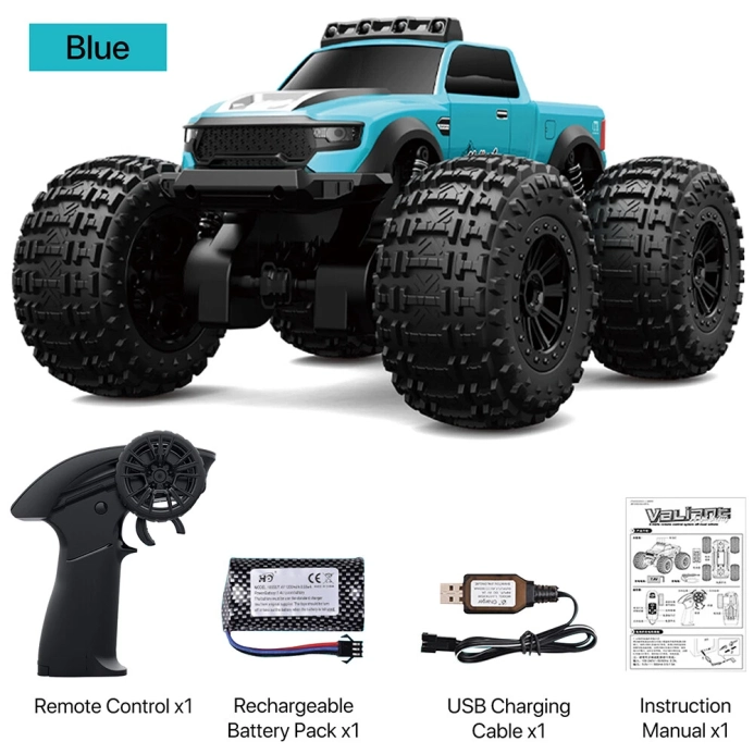 RC obojživelné auto Valiant, modrá + náhradní baterie