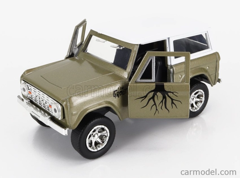 Jada Ford usa Bronco s figúrkou Groot Marvel Guardians Of The Galaxy 1973 1:32 Green White