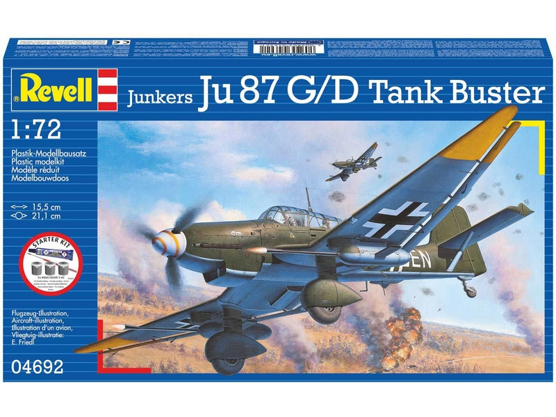 Revell Junkers Ju87 G/D Tank Buster (1:72) (štartovacia súprava)