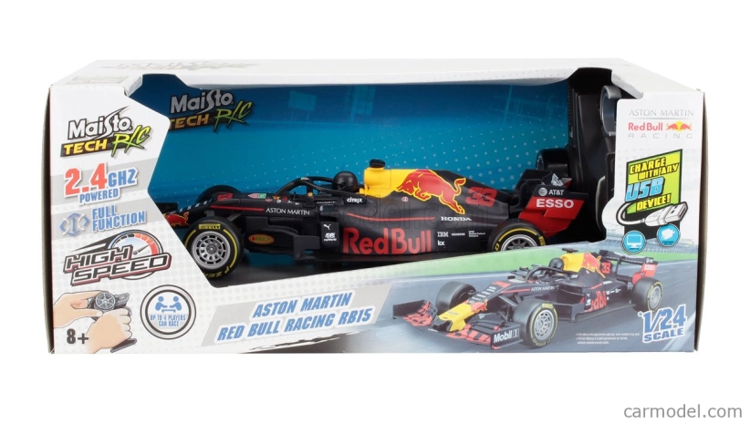 Maisto Red Bull F1 Rb15 Team Aston Martin N 33 Season 2019 Max Verstappen 1:24 Matt Blue