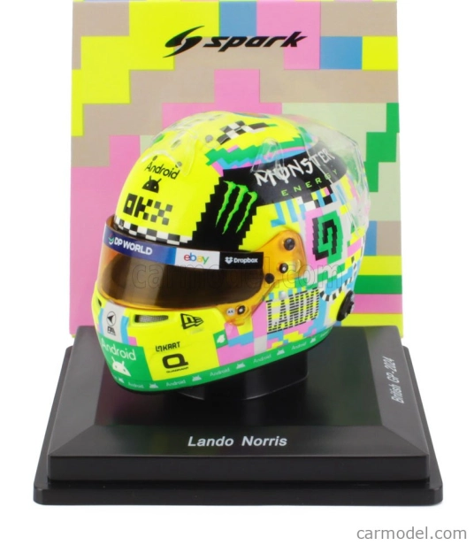 Spark-model prilby Bell Casco Helmet F1 Lando Norris Team Mclaren N 4 3rd British Gp 2024 1:5 Rôzne