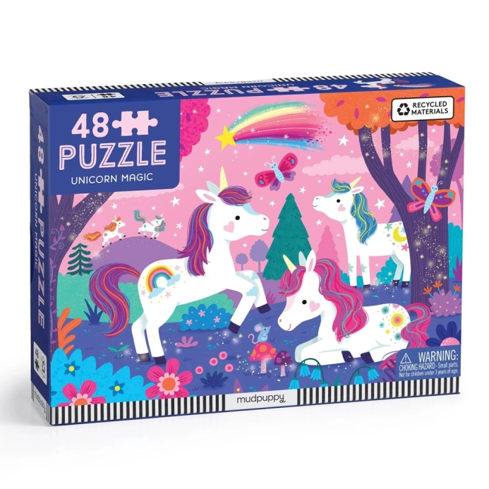Mudpuppy Puzzle Kouzelní jednorožci 48 dílků