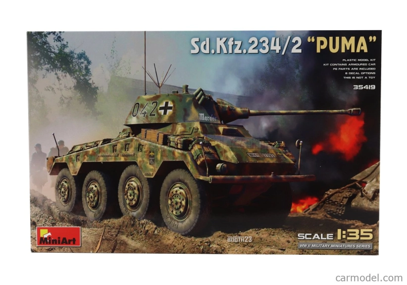 Miniart Tank Sd.kfz. 234/2 Puma Tank Military 1945 1:35 /