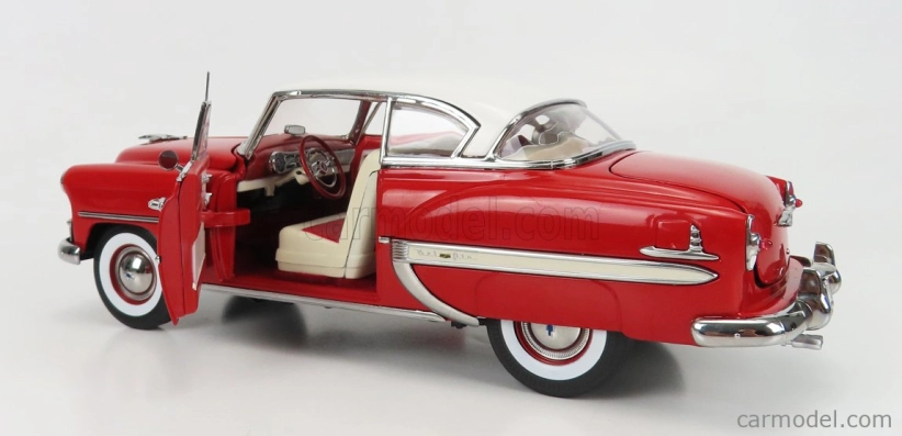 Sun-star Chevrolet Bel Air Coupe 1953 1:18 Červená Bílá