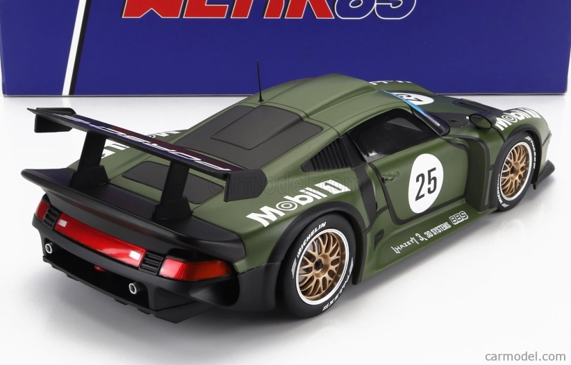 Werk83 Porsche 911 Gt1 3.2l Turbo Team Porsche Ag Mobil1 N 25 Predkvalifikácia 2. 24h Le Mans 1996 T.boutsen - H.j.stuck - B.wollek 1:18 Matt Green
