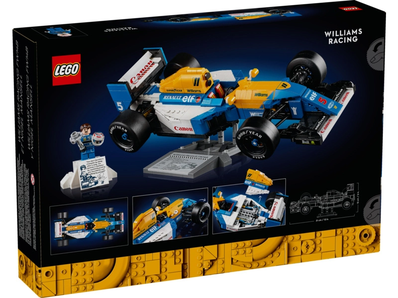 Ikony LEGO - Williams Racing FW14B a Nigel Mansell