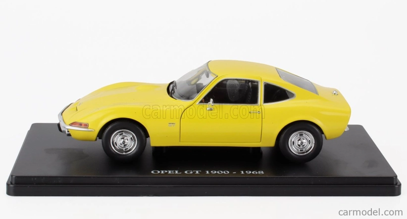 Edicola Opel Gt 1900 Coupe 1968 - Con Vetrina - With Showcase 1:24 Žlutá