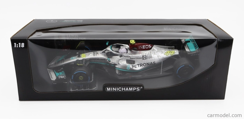 Minichamps Mercedes gp F1 W13e Mercedes-amg Petronas F1 N 63 1:18, stříbrná