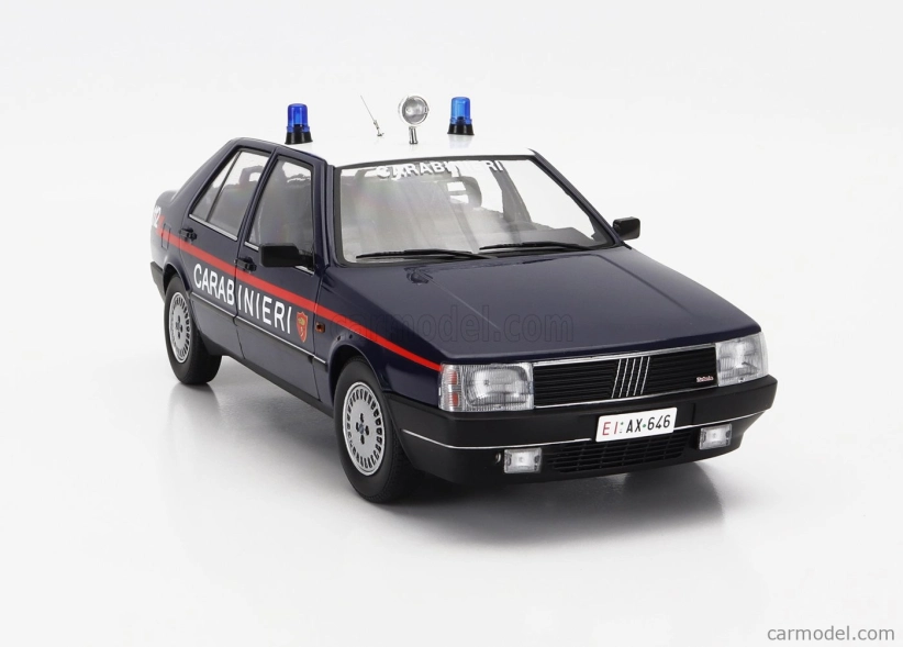 Mitica-diecast Fiat Croma 2.0 Turbo Ie Carabinieri 1988 Police 1:18 Modrá Bílá