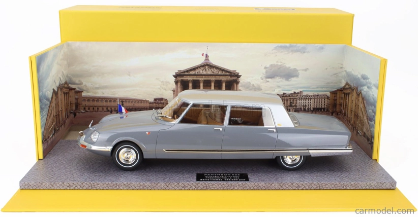 Pantheon Citroen Ds21 Chapron Presidentielle 1968 - Personal Car President Charles De Gaulle 1:18 Grey