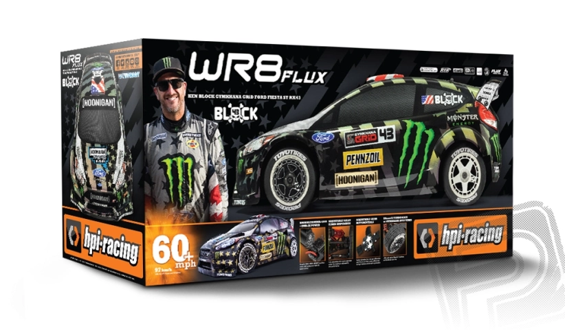 WR8 FORD FIESTA ST RX43 FLUX s karoserií Ken Block Gymkhana
